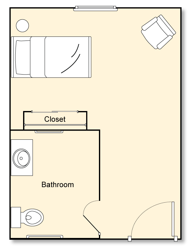 Open The Victorian's Floor Plans PDF to Large Studio